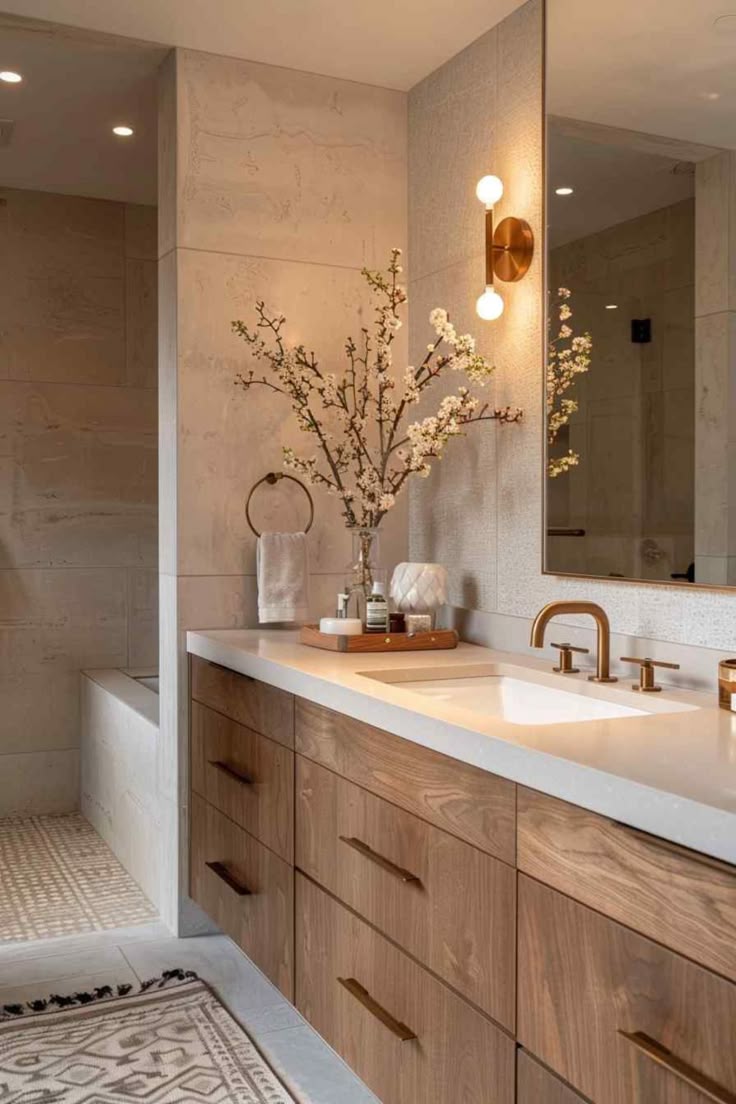 Clean bathroom design direction