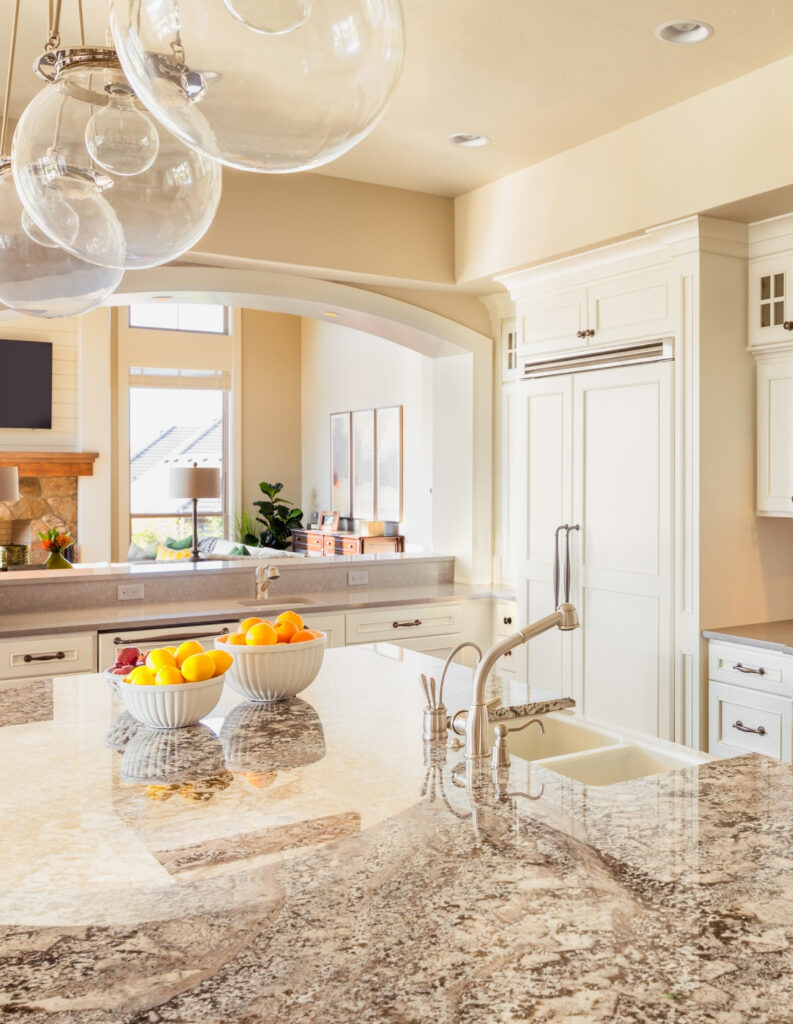 Polished luxury kitchen maintained for trusted property protection