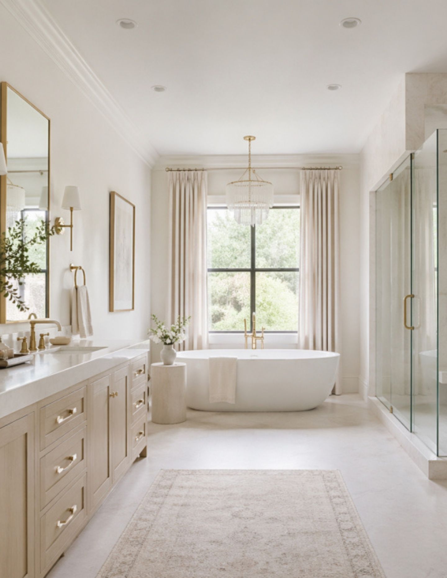 Luxury bathroom and vanity detail